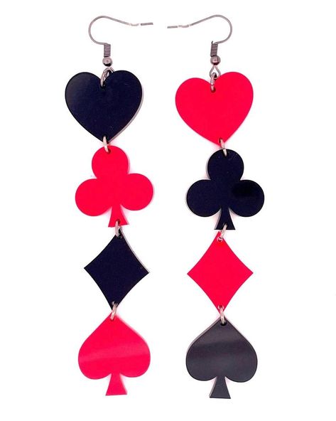 Step into Wonderland with our Queen of Hearts rave jewelry. Perfect for a night out in Vegas or an Alice in Wonderland themed party! Queen Of Hearts Rave, Night Out In Vegas, Queen Of Hearts Halloween, Vegas House, Alice In Wonderland Props, Alice In Wonderland Outfit, Rave Jewelry, Alice In Wonderland Tea Party Birthday, Las Vegas Party