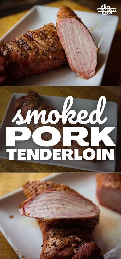 Smoked Pork Tenderloin Smoked Pork Tenderloin Pellet Grill, Smoked Tenderloin Pork, Pork Tenderloin Smoked, Smoked Pork Tenderloin Recipes, Smoked Pork Loin Recipes, Pork Tenderloin Marinade, Pork Tenderloin Medallions, Recipes Using Pork, Traeger Cooking