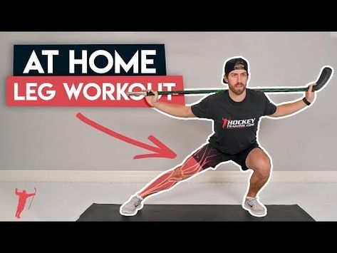 HOCKEY LEG WORKOUT [AT HOME!] 🏒 - YouTube Hockey Strength Training, Hockey Workouts Home, Hockey Workouts, Workouts Home, Leg Workout At Home, Hockey Training, Hockey Mom, Legs Workout, Leg Workout