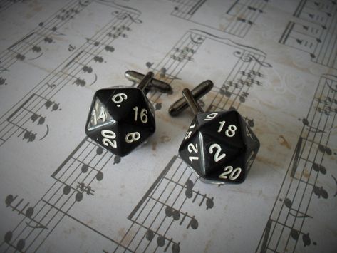 Excited to share this item from my #etsy shop: 20 SIDED DICE CUFFLINKS / Gift for Him / Unique Gift / Upcycled / Reworked Vintage / Cool cufflinks / Unique cufflinks / Neat Cuff links 20 Sided Dice, Handmade Cufflinks, Geek Wedding, Reworked Vintage, Writing Gifts, Vintage Marketplace, Upcycled Jewelry, Tie Accessories, Cuff Links