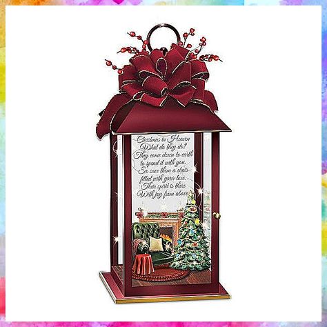 Christmas Lanterns - Lack of Time? Stop searching and buy it from here - Visit TODAY!! Xmas Lanterns Ideas, Christmas Lanterns Decorated Diy, Christmas In Heaven Lantern, Memory Lantern, Lantern Crafts, Memorial Lanterns, Starry String Lights, Holiday Lanterns, Lantern Christmas