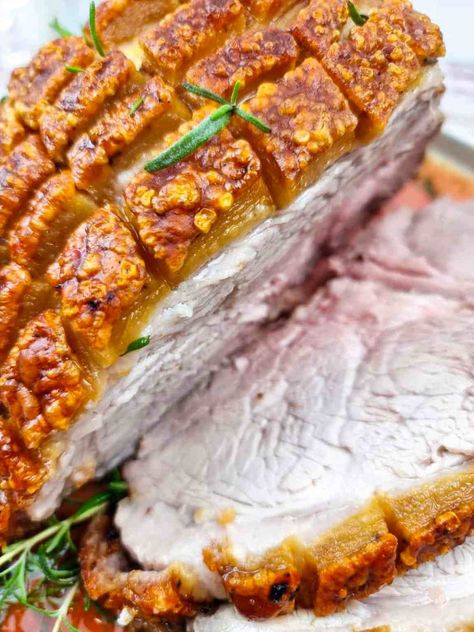 Roast Pork with Crackling recipe - Athlete Lunchbox Pork Shoulder Oven, Pork With Crackling, Crackling Recipe, Pork Leg Roast, Pork Leg, Leftover Pork, Boneless Pork Shoulder, Shoulder Roast, Meal Prep For Beginners