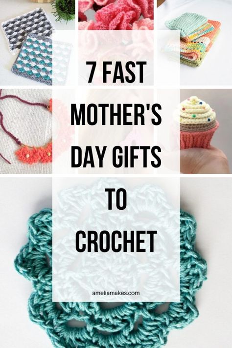 Crochet Mother's Day Gifts Easy Crochet Mother’s Day Gift, Small Crochet Gifts For Women, Gifts For Adult Daughters, Crochet Mothers Day Gifts, Crochet Gift Ideas For Women, Gifts To Crochet, Crochet Mothers Day, Mother's Day Diy Gifts, Mother's Day Crochet