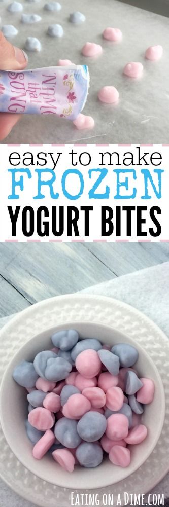 You just have to try these Easy Frozen Yogurt Bites - They take hardly any effort for a fun snack or treat for the kids. #sponsored Easy Frozen Yogurt, Diy Yogurt, Frozen Yogurt Bites, School Snacks For Kids, Yogurt Bites, Dessert Party, Summer Snacks, Toddler Snacks, Homemade Snacks