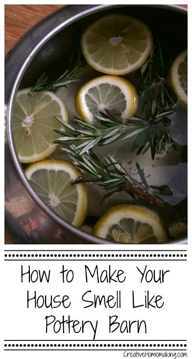 Do-it-yourself tip for making your home smell like Pottery Barn. Smell Like Pottery Barn, Pottery Barn Hacks, Homemade Potpourri, Simmer Pot Recipes, Potpourri Recipes, House Smell Good, Home Smell, Vinegar Cleaning, House Smell