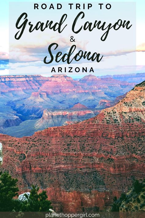 Sedona Road Trip & Grand Canyon Vacation Grand Canyon In November, Phoenix Sedona Grand Canyon, Sedona Grand Canyon Itinerary, Grand Canyon Itinerary 2 Days, Sedona And Grand Canyon Itinerary, The Grand Canyon Arizona, Grand Canyon Vacation Itinerary, Las Vegas To Sedona Road Trip, Grand Canyon In March