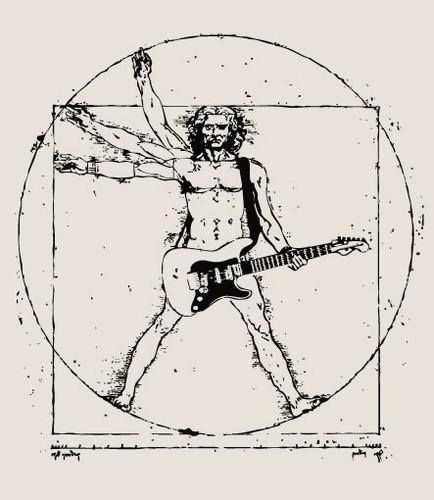 The evolution of man Muzică Rock, Poster Rock, Art Musical, Rock Cover, Vitruvian Man, Art Parody, Musica Rock, Music Tattoo, Music Tattoos