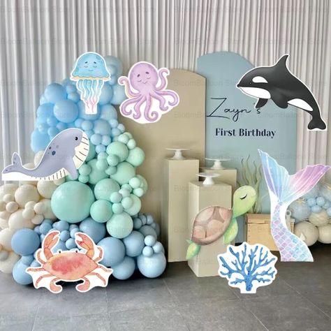 Just found this amazing item on AliExpress. Check it out! $14.98 | Ocean Animals KT Board Shell Mermaid Tail Dolphin Whale Shark Cutout for Birthday Party Decorations Baby Shower Party Supplies Whale Birthday Parties, Ocean Baby Showers, Shell Mermaid, Baby Shower Party Supplies, Whale Shark, Diy Holiday Decor, Ocean Animals, Mermaid Tail, Girls Birthday