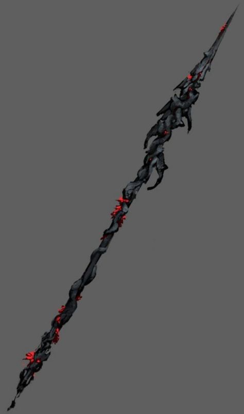 Bone Spear Fantasy, Black Spear Fantasy, Double Sided Spear Concept Design, Cool Spears Design, Fantasy Spear Concept Design, Spear Designs Art, Spear Concept Art, Spear Rpg, Fantasy Lance