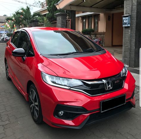 Honda jazz fit RS gk5 facelift MMC Mobil Jazz, Honda Jazz Gk5, Honda Jazz Rs, Jazz Gk5, Honda Fit Jazz, Honda Jazz, Red Fits, Honda Fit, Fiat 500