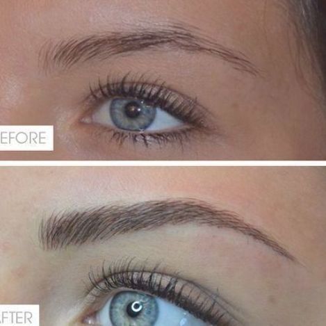 Kardashian Eyebrows, Curved Brows, Brows Straight, Eyebrow Feathering, Brow Shapes, Permanent Brows, Mircoblading Eyebrows, Ombre Eyebrows, Brows Microblading