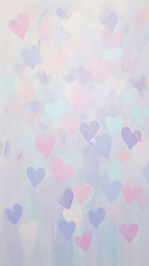 Pastel hearts backgrounds creativity abstract. | free image by rawpixel.com / Tanat Chittirungsan Cute Pastel Wallpaper Aesthetic, Iphone Wallpaper Lilac, Pastel Lilac Wallpaper, Pastel Heart Wallpaper, Pink And Purple Aesthetic, Purple Watercolor Background, Hanging Tea Light Holders, Blue Watercolor Background, Pastel Pink Wallpaper