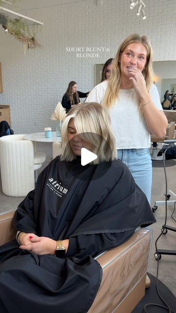 Devyn Pennell on Instagram: "Changing it up and going lighter for fall and I’m HERE for it 🔥🤌🏼" Changing Blonde Hair For Fall, Blonde On Top Dark Underneath Short, Blonde To Ash Brown Before And After, From Brown To Blonde Hair Transition, Blonde To Hide Gray Hair, Money Strip Hair, Full Head Blonde Highlights On Brunette, Blonde Balayage On Short Hair, Going Darker From Blonde