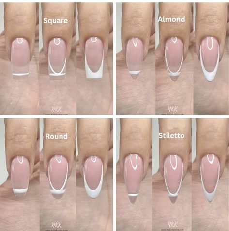 Beginners Nails Ideas, Nail Ideas Not Acrylic Or Gel, Nail Inspo Gel Extensions, Nails Inspo For Beginners, Nail Inspiration For Beginners, Steps On How To Do Acrylic Nails, How To Do Faded French Nails, Beginner Gel X Nail Designs, How To Do Tips On Nails