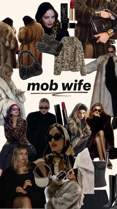 Mafia Wife Aesthetic Outfits, Mob Wives Costumes, Mafia Wives, 30th Birthday Outfit, Wife Style, Winter Fashion Outfits Casual, Mob Wives, Mob Wife, Feminine Aesthetic