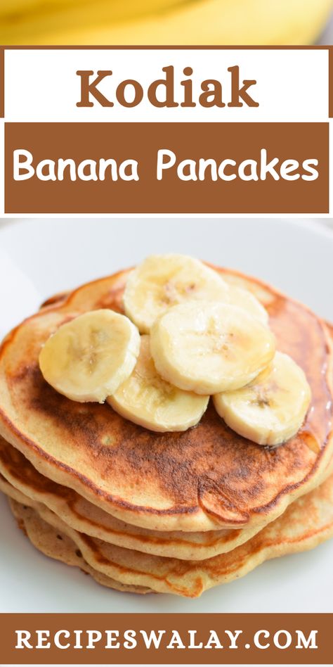 There's something irresistibly comforting about pancakes, and this Kodiak Banana Pancakes Recipe elevates this comfort food to a healthier level. Kodiak Banana Pancakes, Sheetpan Pancakes Kodiak, Kodiak Pancakes, Mediterranean Breakfast, Banana Pancakes Recipe, Kodiak Cakes, Gluten Free Pancakes, Protein Meals, Banana Chips