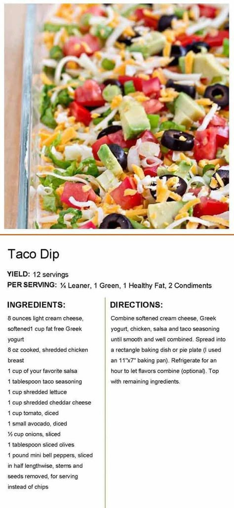 Lean Protein Meals, Lean And Green, Lean Meals, Lean And Green Meals, Taco Dip, Protein Meals, Lean Protein, Greens Recipe, Protein Foods