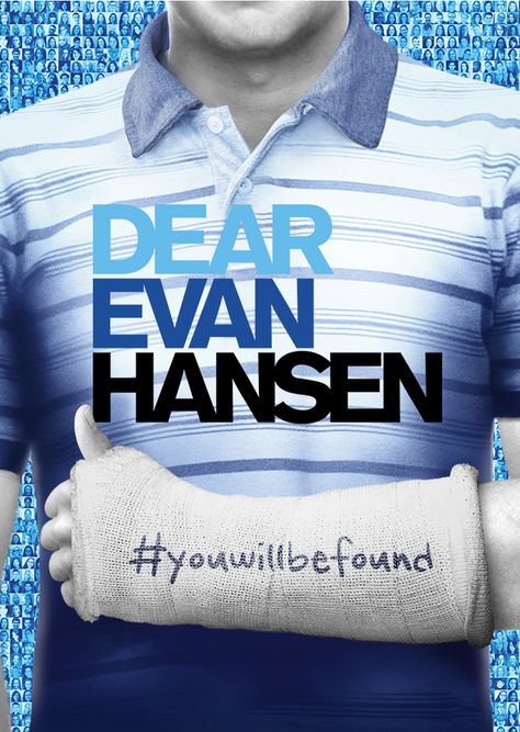 Dear Evan Hansen Broadway, Broadway Musicals Posters, Musical Theatre Posters, Dear Evan Hansen Musical, Dear Even Hansen, Broadway Posters, Evan Hansen, Musical Plays, Theatre Nerds