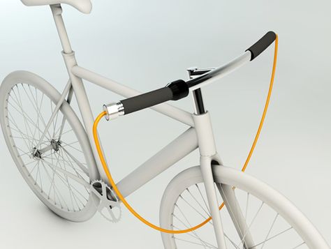 B.Y Handle Lock - Bicycle Lock by Dong Young Seo, Ho Sun Kim & Yea Jin Kang Bike Gadgets, Motorcycle Camping Gear, Bicycle Lock, Mountain Bike Shoes, Bike Lock, Women's Cycling, Cool Bike Accessories, Bicycle Maintenance, I Want To Ride My Bicycle