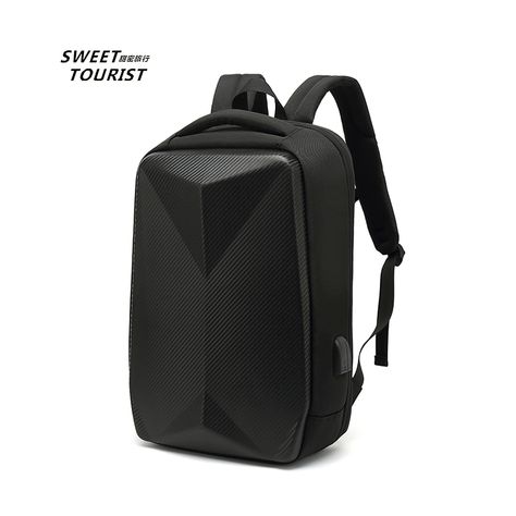 Functional Leather Anti-theft Backpack, Multifunctional Anti-theft Shoulder Backpack, Rectangular Anti-theft Leather Travel Backpack, Multifunctional Travel Backpack With Anti-theft Pocket, Shell Backpack, Black Anti-theft Backpack For Commuting, Motorcycle Backpacks, Travel Smart, Laptop Bag Men