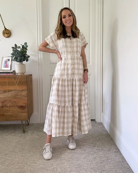 How To Style It - Merrick's Art Dresses 2022 Summer, Midi Boho Dress, Teacher Dresses, Teaching Outfits, Summer Style Guide, Modest Dresses Casual, Boho Midi Dress, Darling Dress, Tiered Midi Dress