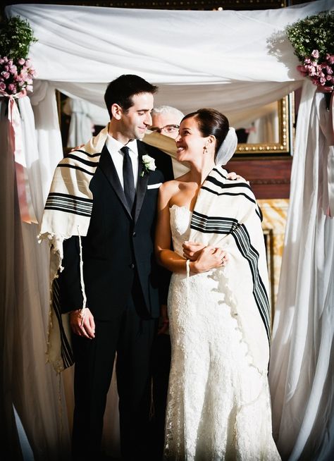 Gorgeous Moment at Jewish Wedding Ceremony - mazelmoments.com Wedding Traditions Explained, Jewish Wedding Traditions, Spring Wedding Outfit, Jewish Marriage, Wedding Chuppah, Jewish Prayer, Jewish Wedding Ceremony, Jewish Weddings, Wedding Dress Gallery