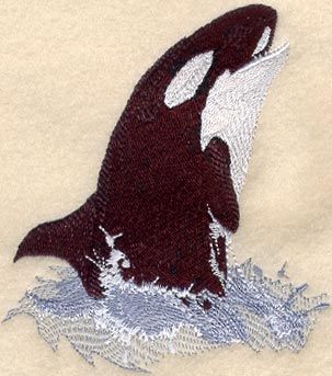 Machine Embroidery Designs at Embroidery Library! - Orca Embroidery, Tote Embroidery, Appliqué Ideas, Aesthetic Bedroom Ideas, Orca Whale, Killer Whale, Machine Embroidery Applique, Sewing Embroidery Designs, Embroidery Library