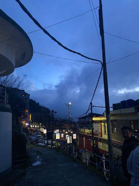 #nightaesthetic #nightlife #darjeeling #nightsky #nightdarjeeling Darjeeling Night View, Darjeeling Snap, Darjeeling Aesthetic, Indian Mountains, Manifestation 2025, Color Photoshop, Chandni Chowk, Gangtok, Travel Infographic