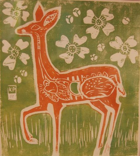 Aesthetic Research, Graphic Animals, Xmas Reindeer, Printmaking Ideas, Deer Graphic, Deer Illustration, Mid Century Illustration, Deer Art, Deer Print