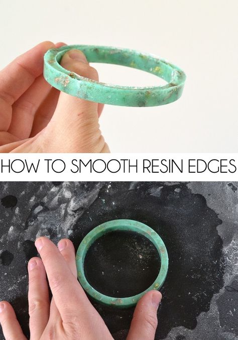 Crafting with resin rarely produces perfect edges. Learn how to smooth them out quickly! Perfect Edges, Resin Jewlery, Ice Resin, Diy Resin Projects, Resin Jewelry Diy, Resin Jewelry Making, Epoxy Resin Crafts, Resin Tutorial, Diy Resin Art