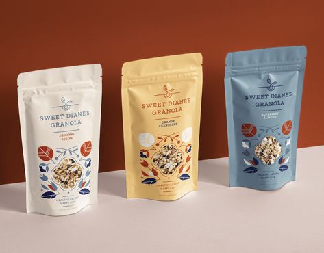 Sweet Diane on Behance Darling Clementine, Nutrient Rich Foods, Food Packaging Design, Illustration Graphic Design, Trail Mix, Creative Packaging, Almond Recipes, Base Foods, Kombucha