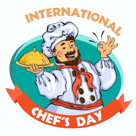 Happy International Chef Day, International Chef Day, Chef Day, Culinary Quotes, Happy Emoticon, Lazy Animals, World Smile Day, Watch Funny Videos, Background Food