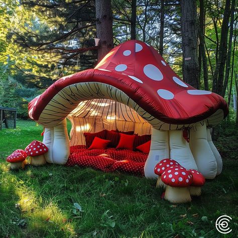 Cottage Core Livingroom, Tropical Garden Party, Growing Mushrooms At Home, Shapes And Patterns, Cute Diy Room Decor, Festival Camping, Fantasy Homes, Aesthetic Rooms, Deck Garden