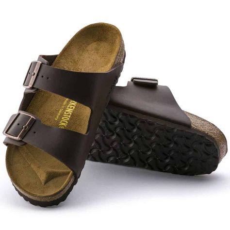 Birkenstock Men, Birkenstock Sandals Arizona, Two Strap Sandals, Simple Sandals, Mens Boots Casual, Stylish Sandals, Birkenstock Arizona, Birkenstock Shoes, Comfortable Sandals