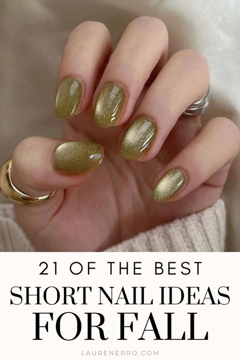 Fall in love with these 21 short fall nail ideas that are perfect for the season. As the leaves change color and the air grows crisp, it’s time to give your nail inspiration a seasonal makeover. Whether you prefer classic, bold, or trendy designs, I’ve got you covered. From cozy neutrals to vibrant jewel tones, these short nail ideas will inspire you to elevate your fall look. Thanksgiving Nails Short Almond, November Nails Gel Short, Nail Colors For Green Dress, X Short Almond Nails, Short Almond Nail Designs Fall, Fall Color Nails Short, Very Short Almond Nails Fall, Gel Polish Nail Designs Fall, Fall Designs For Short Nails