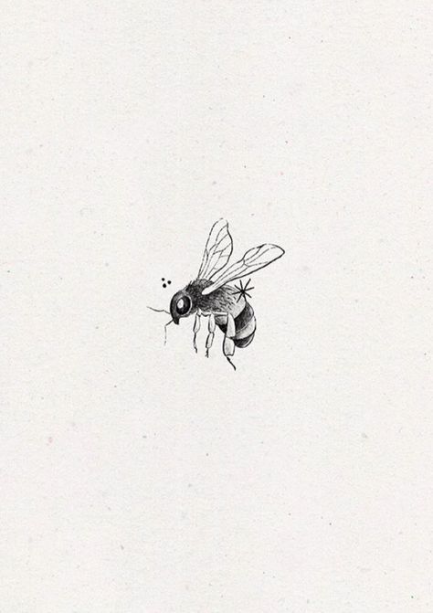 Small Insect Tattoos For Women, Bee Tattoo Linework, Flying Bee Tattoo, Little Bee Tattoo, Cute Bee Tattoo, Fine Line Bee Tattoo, Bees Tattoo, Honeybee Tattoo, Bee Tattoo Design