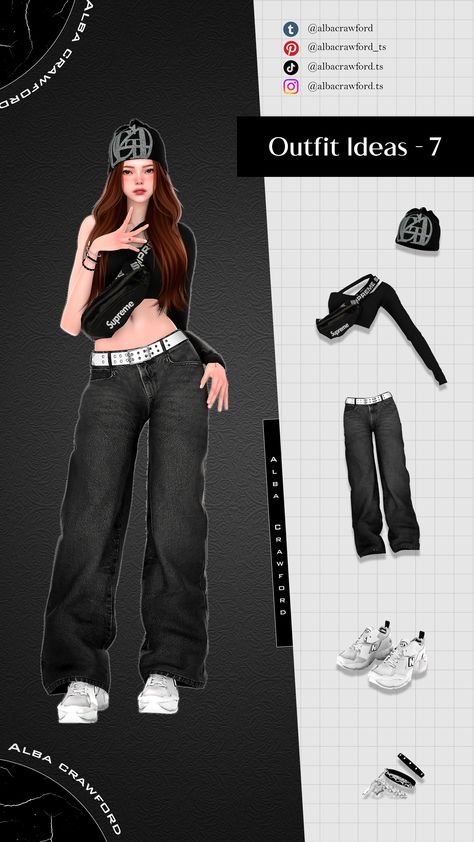 Outfit Ideas - Free download CC - TS4 lookbook - sims 4 clothing . the sims 4 cc Sims4 Tomboy Cc, The Sims 4 Cc Kpop Clothes Male, Sims 4 Cc Tied Shirt Around Waist, Sims 4 Cc Woman Pants, Sims 4 Name Brand Clothes, Sims 4 Cc Korean Male Clothes, Sims 4 Cc Clothes Female Outfits, Sims 4 Cc Low Waist Jeans Maxis Match, Sims 4 Jungkook Cc