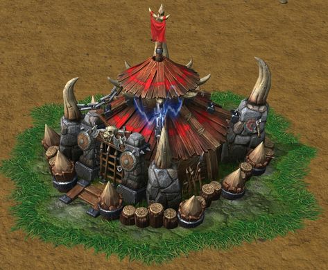 Barracks (Orc) Warcraft Iii, For The Horde, Heroes Of The Storm, Tabletop Games, World Of Warcraft, Samurai Gear, Minecraft, Portal, Miniatures