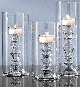 Glass candles sticks - from Pinterest Dollar Tree Candlesticks, Dollar Tree Candle Holders, Dollar Tree Candles, Glass Tealight Candle Holders, Diy Candle Holders, Dollar Tree Decor, Wedding Centerpieces Diy, Diy Centerpieces, Glass Candlesticks