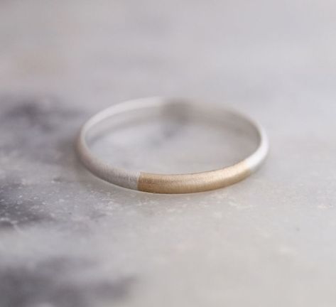 Wedding Rings For Him, Mixed Metals Wedding, Rings For Him, Contemporary Wedding Rings, Diy Wedding Ideas, Wedding Ring For Him, Mixed Metal Rings, Small Weddings, Nature Inspired Rings