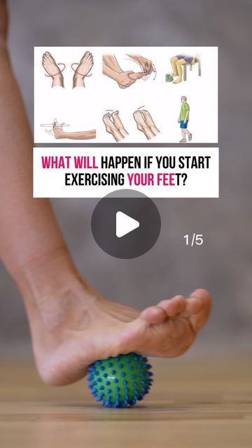 Masha Kinash on Instagram: "What happens if you start exercising your feet?  Our feet are our mainstay and our quality of life depends on their condition. A simple and effective way to keep your feet healthy is self-massage with a ball.  This massage improves circulation, relieves tension and pain in the feet. It can be especially helpful for flat feet, plantar fasciitis and swelling.  🟢 A foot massage brings relief after a day of work, especially if your job involves standing on your feet for long periods of time. But apart from being a pleasure to massage with a ball, it also has many benefits:  ✨ stimulates blood circulation; ✨ relieves tension and stiffness; ✨ reduces stress and anxiety; ✨ relieves plantar fascia pain.  There is a growing body of research showing that using ball massa Foot Exercises For Pain, Foot Reflexology Massage, Plantar Fascia, Start Exercising, Foot Exercises, Foot Pain Relief, Reflexology Massage, Foot Reflexology, Self Massage