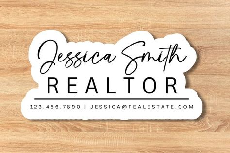 PERSONALIZED Real Estate Sticker | Real Estate Decal | Vinyl Sticker | Laptop Sticker | Realtor Branding | Realtor Sticker | Marketing Tools Sticker Marketing, Realtor Branding, Sticker Laptop, Laptop Decals, Marketing Tools, Laptop Decal, Vinyl Sticker, Real Estate, Laptop