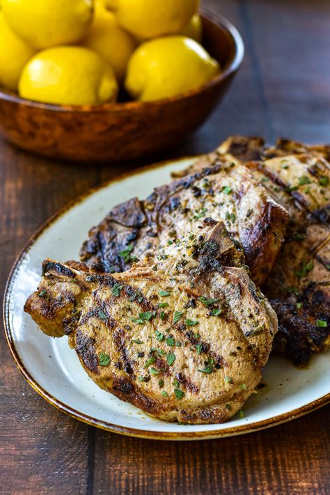 Fodmap Chicken Salad, Low Fodmap Chicken Salad, Easy Pork Chop Marinade, Fodmap Recipes Dinner, Pork Chop Marinade, Low Fodmap Recipes Dinner, Pork Chop Recipes Grilled, Sage Recipes, Low Fodmap Diet Recipes