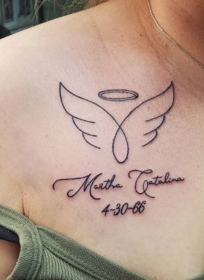 Always My Angel Loving Memory Tattoo Ideas Forearm Tattoos For Passed Loved Ones, In Loving Memory Tattoos Best Friends, Memory Tattoo Ideas, Loving Memory Tattoos, Memory Tattoos, Puzzle Piece Tattoo, In Loving Memory Tattoos, Heaven Tattoos