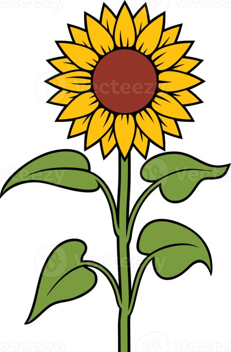 Sunflower Vector, Sunflower Illustration, The Sunflower, Heart Tree, Cityscape Photos, Logo Banners, Color Vector, Vector Clipart, Nature Backgrounds