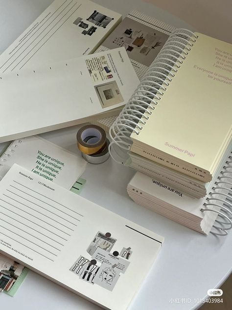 Chinese Stationary, Stationary Decor, Minimalistic Journal, Korean School Supplies, White Stationary, Stationary Aesthetic, Muji Stationery, Studying Stationary, Pretty School Supplies