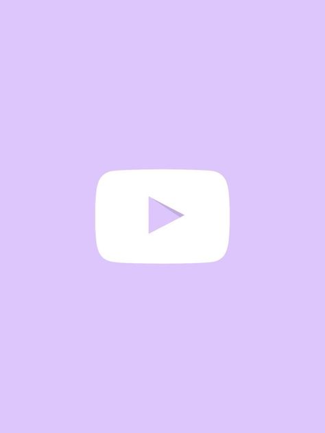 Purple Youtube, Logo Purple, Purple Icon, Purple Theme, Purple Pastel, Purple Themes, Ios App Icon Design, Iphone Wallpaper App, Homescreen Ideas