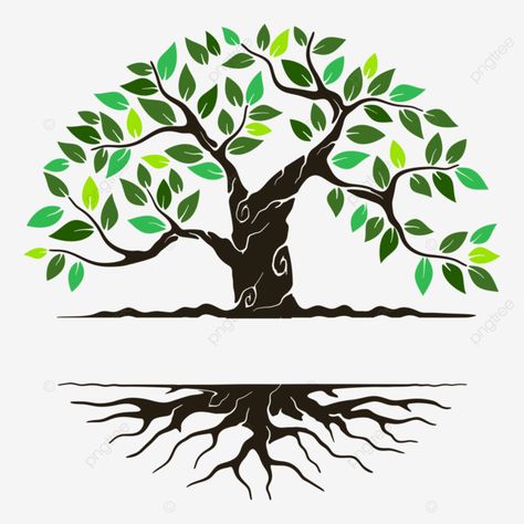 Tree And Roots, Farming Garden, Environment Logo, Roots Logo, Logo Tree, Cross Tree, Tree Icon, Tree Logos, Black Tree