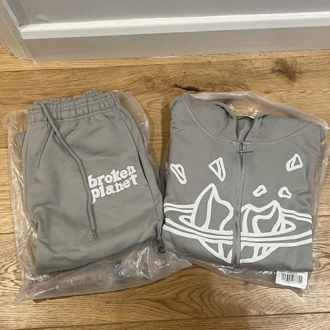 Broken Planet "Bone White" Zip-Up Tracksuit -... - Depop Broken Planet Outfit, Broken Planet, Bday Gifts, Bone White, Over It, Zip Up, Bones, Planets, Zip Ups