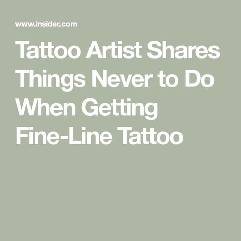 Tattoo Artist Shares Things Never to Do When Getting Fine-Line Tattoo Silver Tattoo Permanent, Tiny One Line Tattoo, Line Art Tattoo Placement, Fine Line Tattoo Before And After, Very Fine Line Tattoo, It’s Fine Tattoo, Paper Clip Tattoo Meaning, Best Fine Line Tattoos, Fine Line Tattoos Words